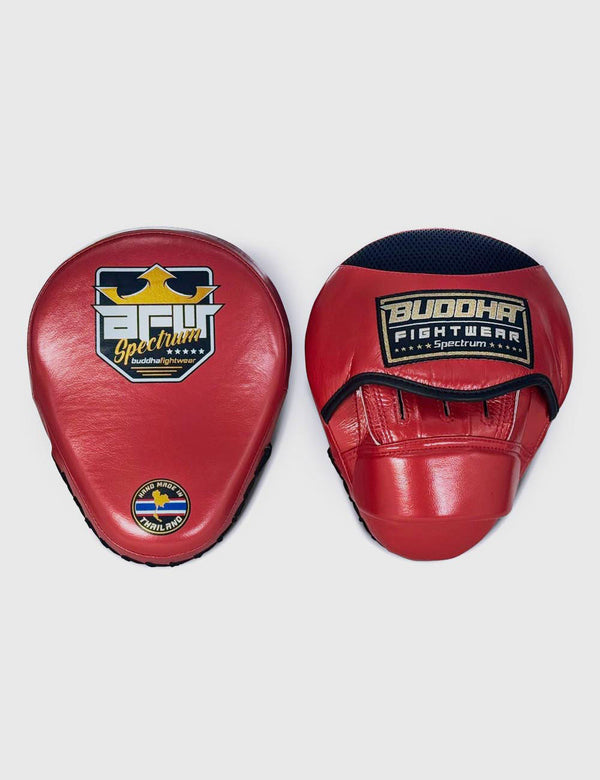 Manoplas de Boxeo Curvadas Buddha Spectrum Thailand Rojas (Precio Par) - Buddha Fight Wear