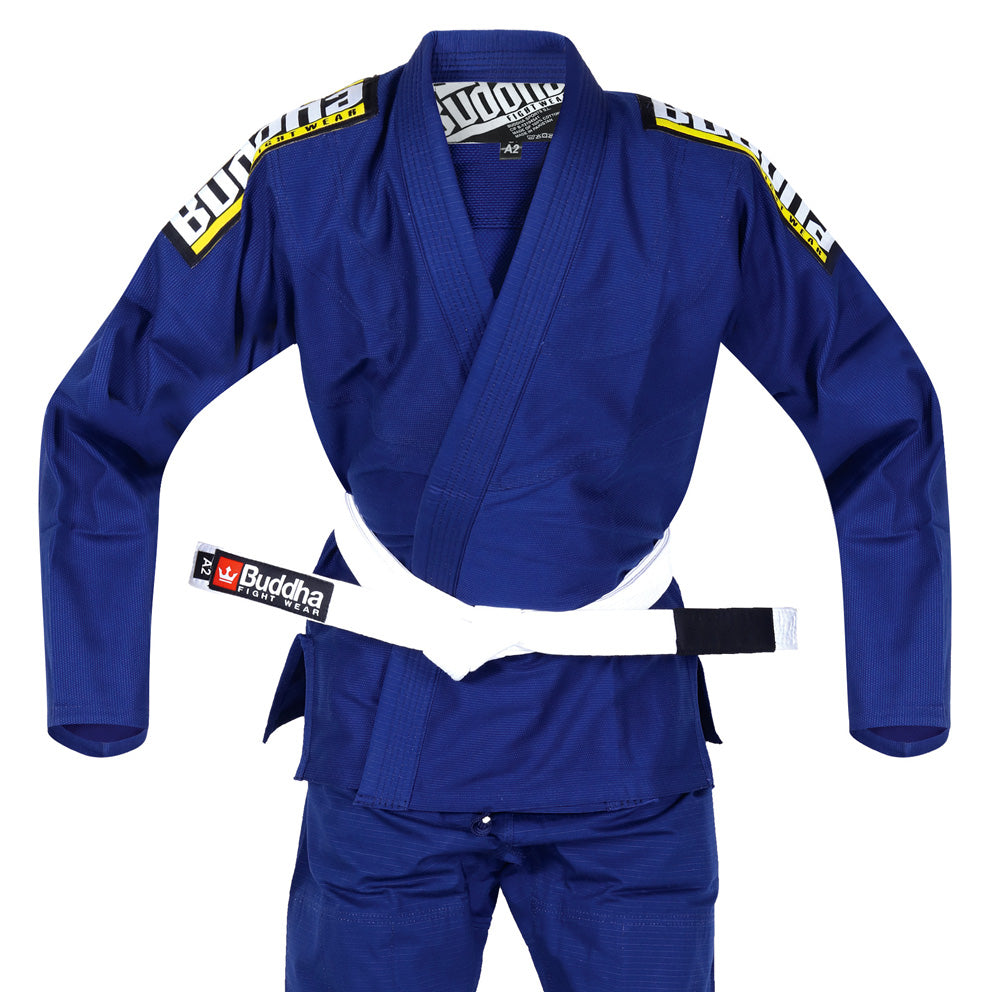 Gi Jiujitsu Buddha Infinity Azul Navy + Cinturón Blanco - Buddha Fight Wear