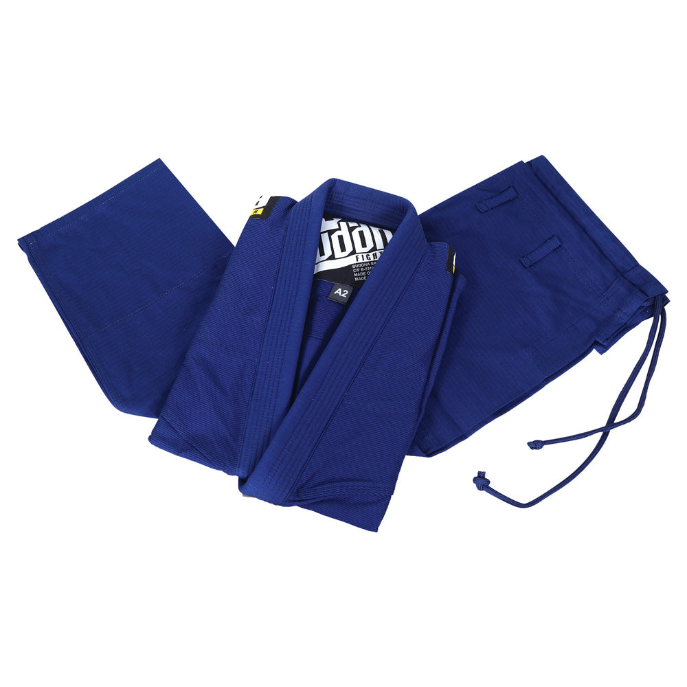 Gi Jiujitsu Buddha Infinity Azul Navy + Cinturón Blanco - Buddha Fight Wear