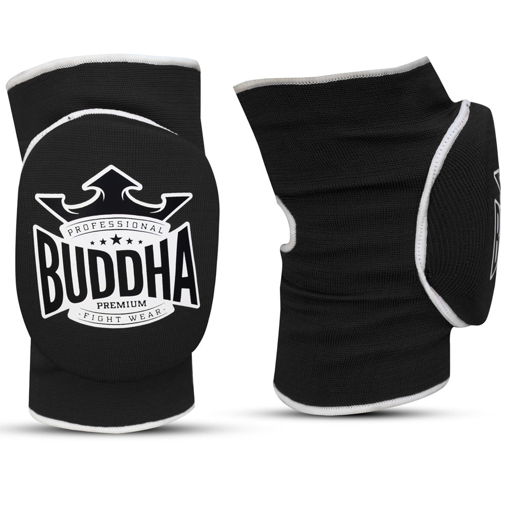 Rodilleras de Muay Thai Kick Boxing K1 Negras - Buddha Fight Wear
