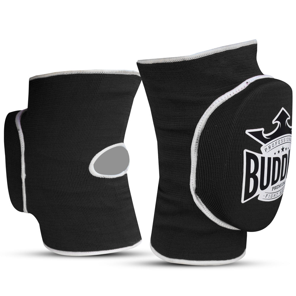 Rodilleras de Muay Thai Kick Boxing K1 Negras - Buddha Fight Wear