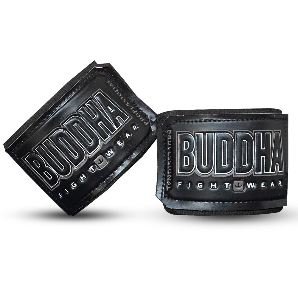 Vendas de Boxeo Semi Elásticas Negras - Buddha Fight Wear