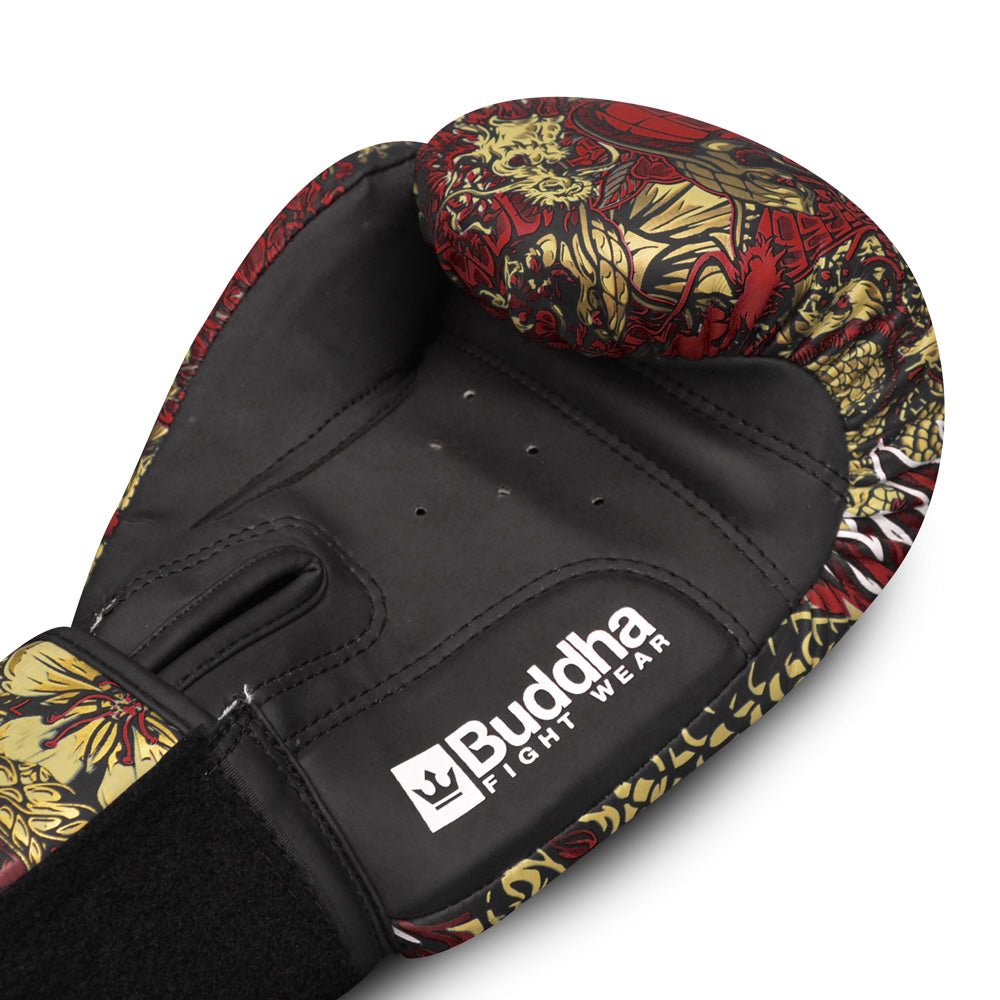 Buddha Guantes De Boxeo Muay Thai Kick Boxing Fantasy Devil Special Edition  Rojo