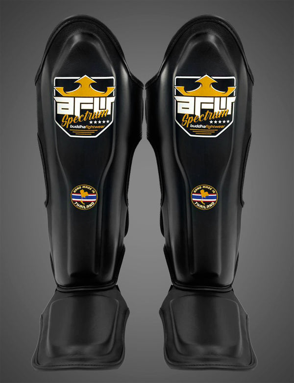 Espinilleras Spectrum Thailand Negro - Buddha Fight Wear