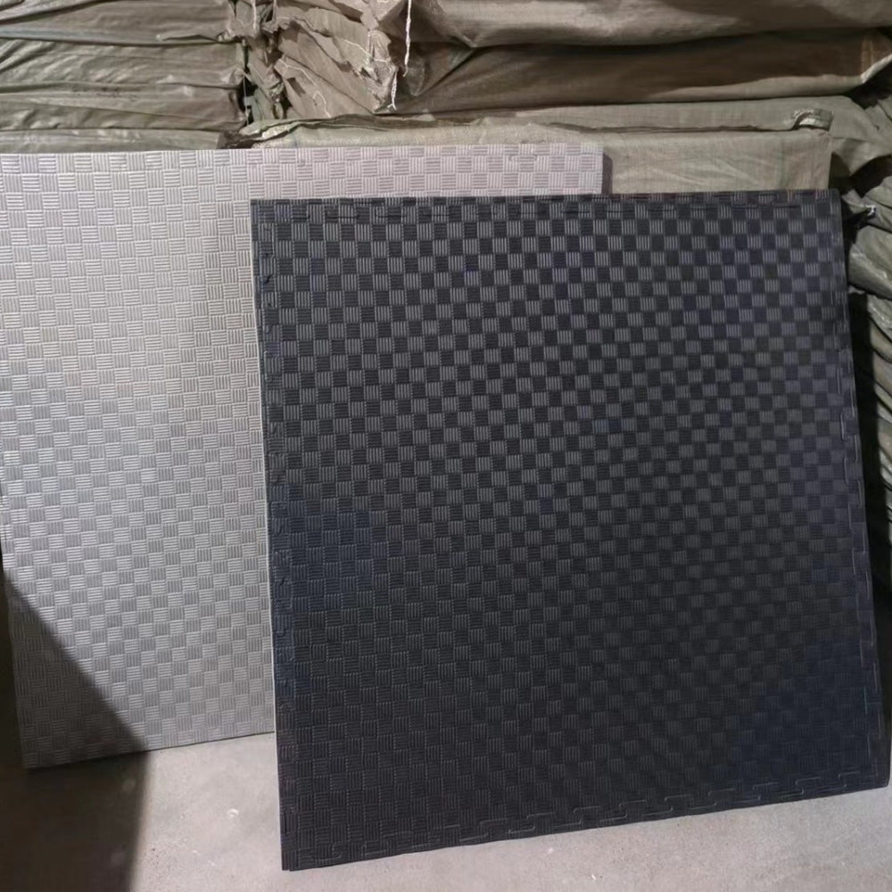 Tatami Reversible Negro/Gris 1m x 1m x 2.5cm - Buddha Fight Wear