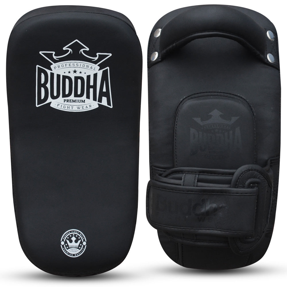 Paos S Leather Curved Buddha Thailand Black Matte (Pair)