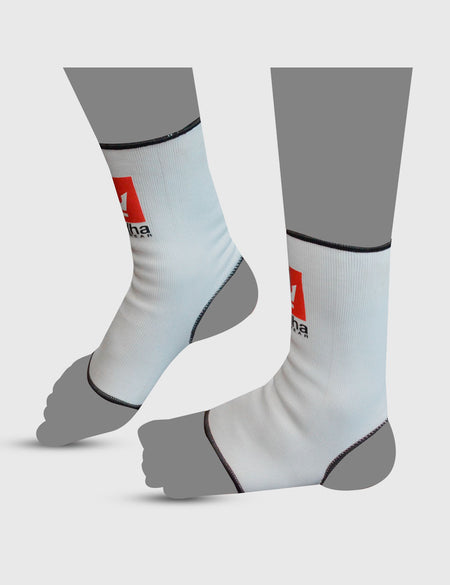 Protège-cheville Muay Thai Kick Boxing K1 MMA Blanc