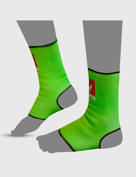 Protège-cheville Muay Thai Kick Boxing K1 MMA Fluor Green