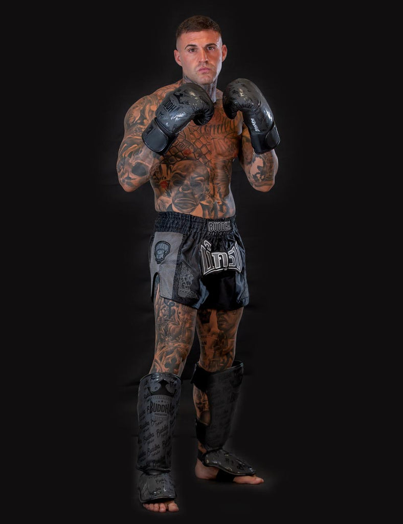 Espinilleras Epic Negras Mate - Buddha Fight Wear