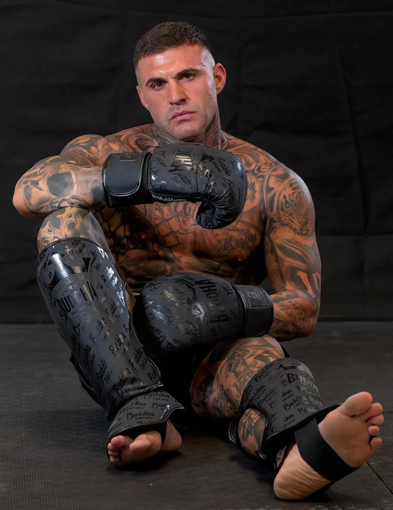 Espinilleras Epic Negras Mate - Buddha Fight Wear