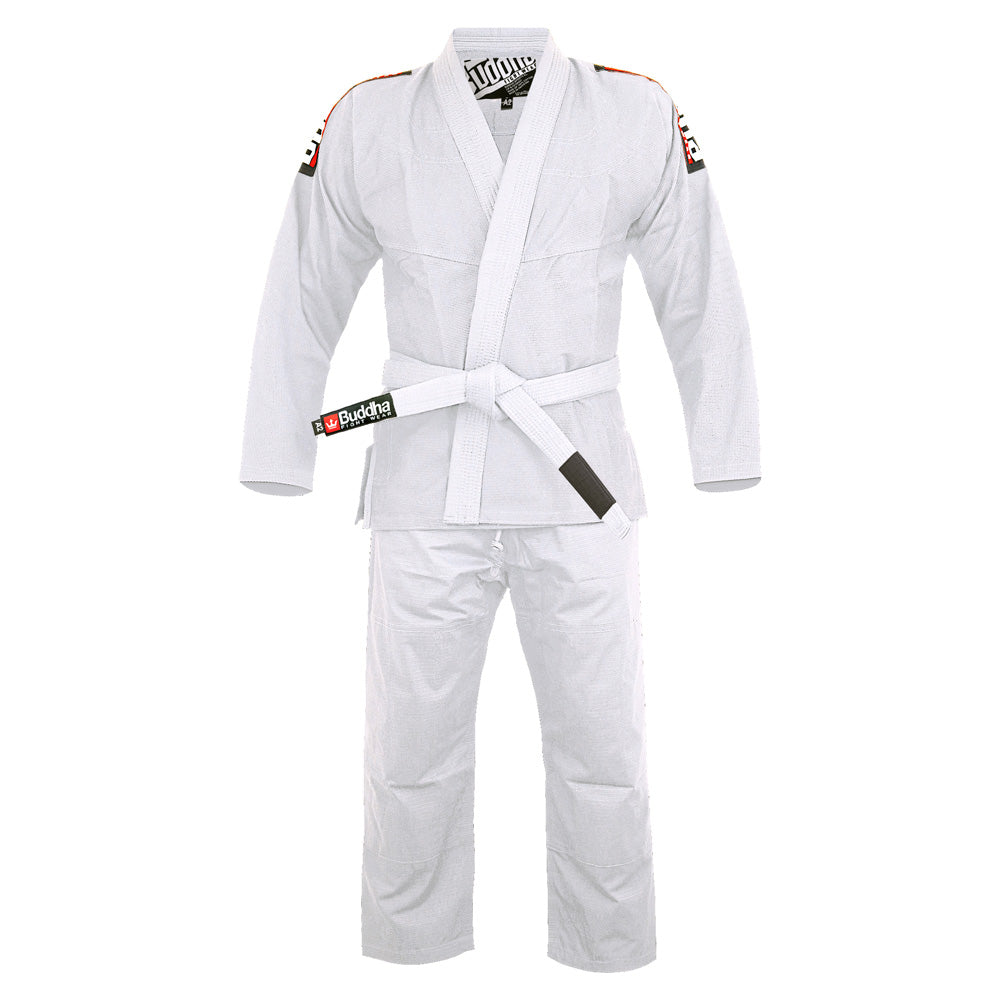Gi Jiujitsu Buddha Infinity Blanco + Cinturón Blanco - Buddha Fight Wear