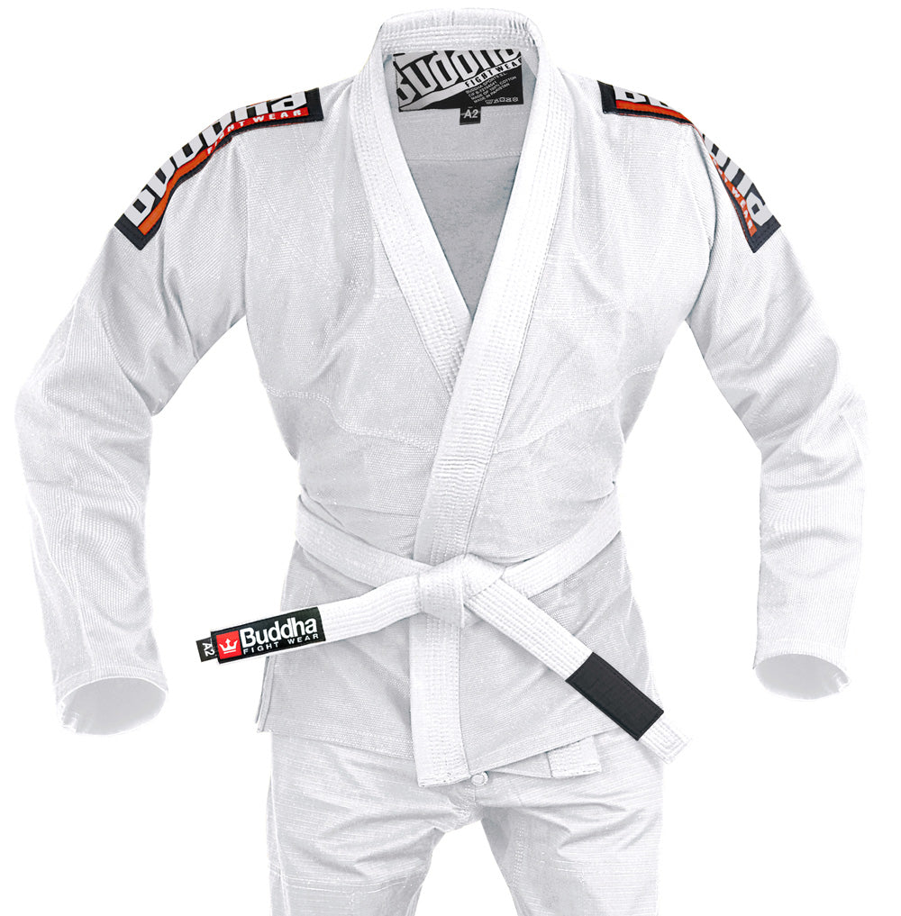Gi Jiujitsu Buddha Infinity Blanco + Cinturón Blanco - Buddha Fight Wear