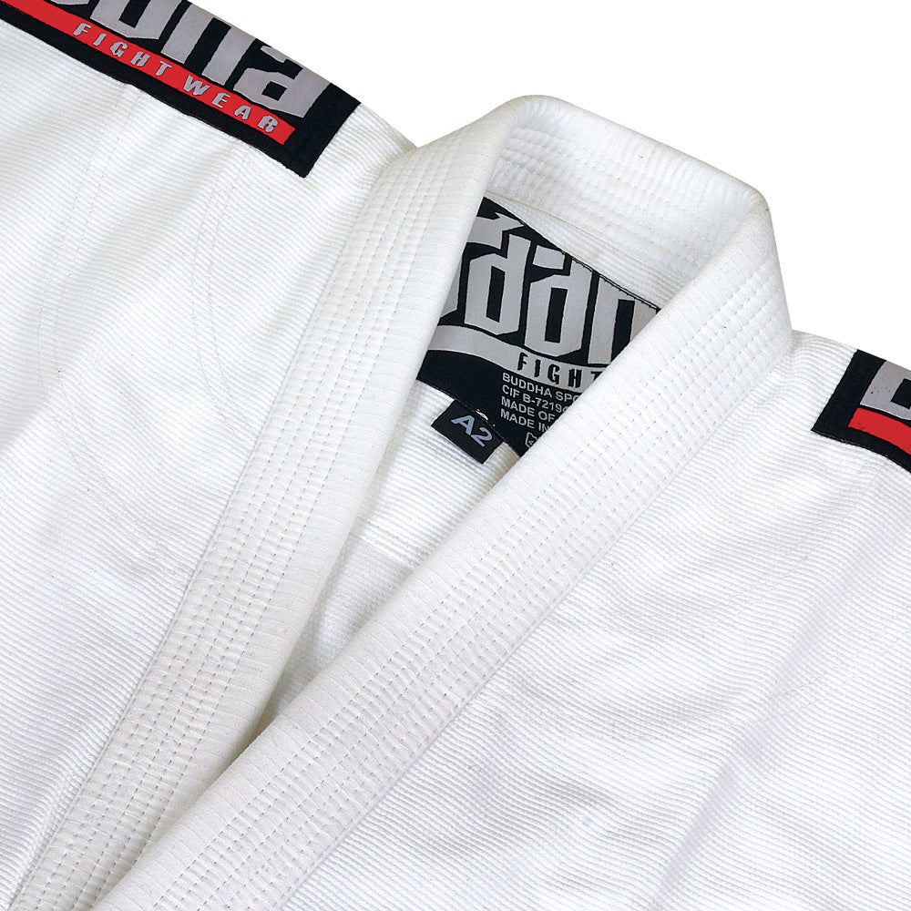 Gi Jiujitsu Buddha Infinity Blanco + Cinturón Blanco - Buddha Fight Wear
