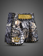 Pantalón Muay Thai Kick Boxing Dragon Blancos