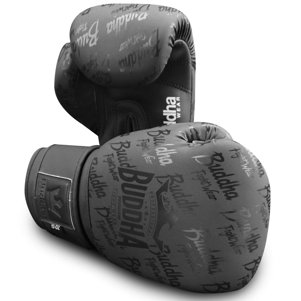 Muay Thai Kick Boxing Boxing Gloves Buddha Pro Gel Black – Buddha Fight Wear