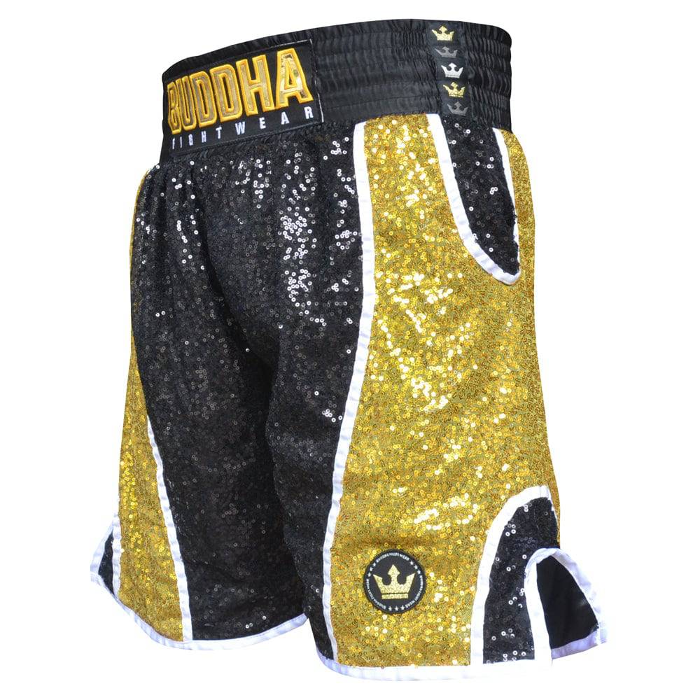 Muay Thai Shorts Buddha Retro Koi 2.0 white