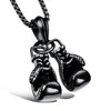 Black Premium Stainless Steel Boxing Gloves - Buddha Fight Wear