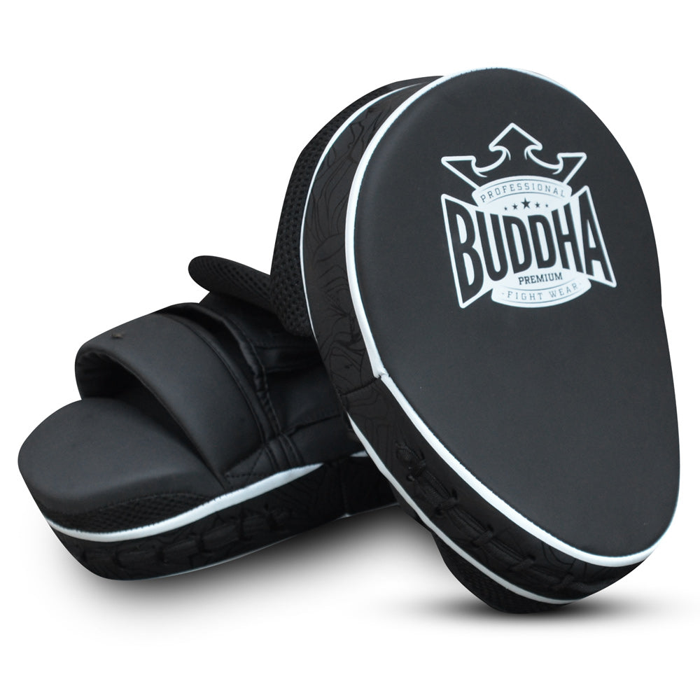 Manoplas de Boxeo Curvadas Buddha Premium Negras (Precio Par) - Buddha Fight Wear