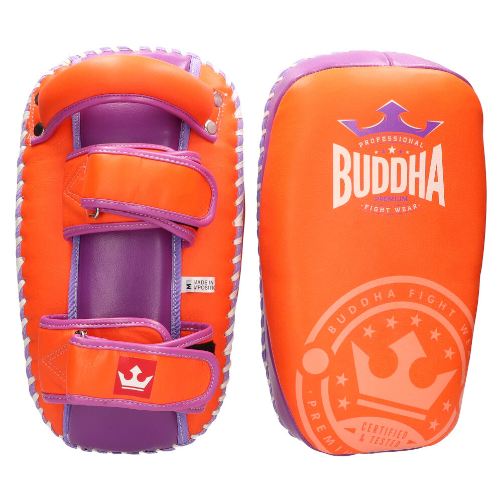 Paos Thailand Piel Buddha Profesionales Naranja Púrpura (Par) – Buddha  Fight Wear