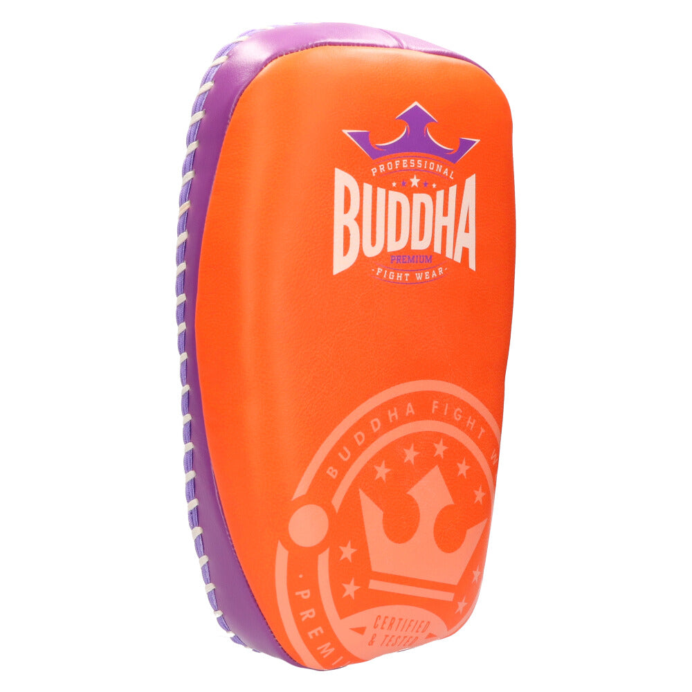 Paos Thailand Piel Buddha Profesionales Naranja Púrpura (Par) - Buddha Fight Wear