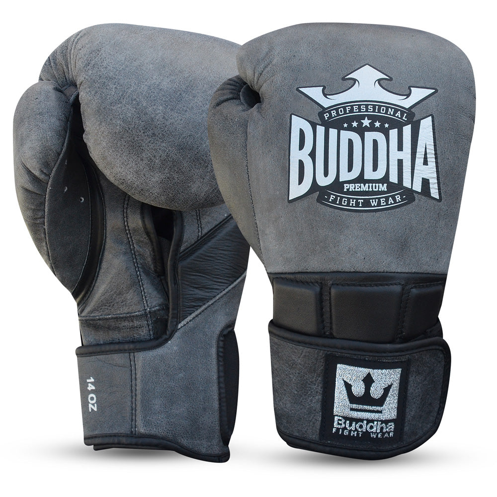 Guantes de Boxeo Muay Thai Kick Boxing Legend Negros Piel – Buddha Fight  Wear