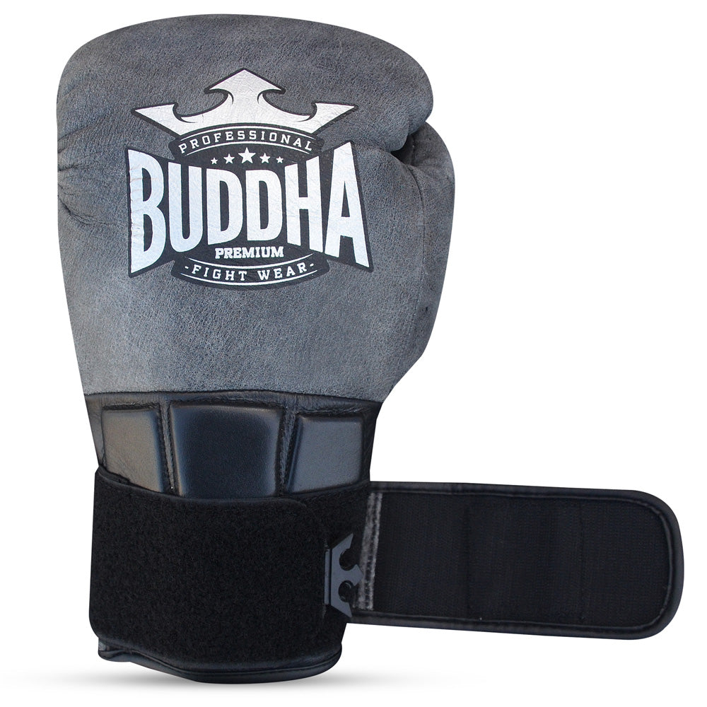 Buddha Guantes Boxeo Thailand Piel Negro