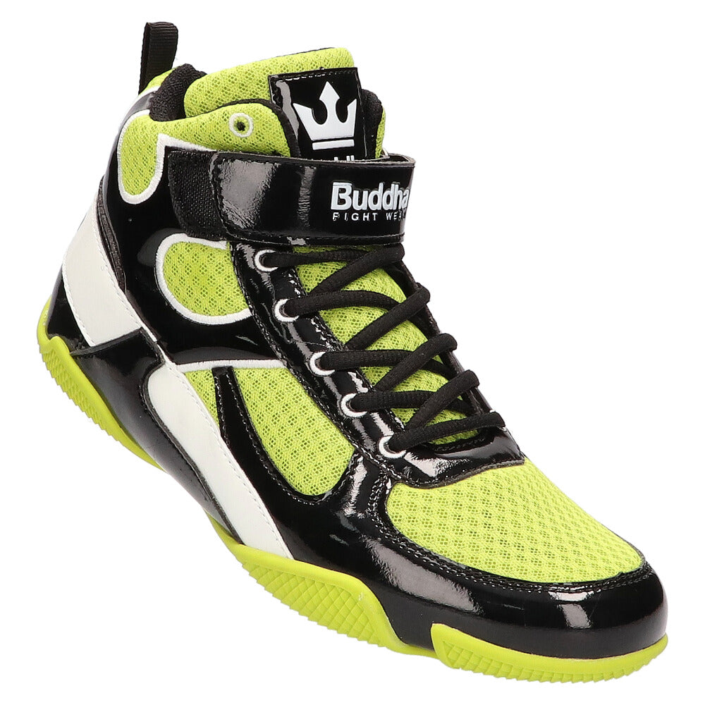 Zapatos de Boxeo Buddha One Amarillos negro - Buddha Fight Wear