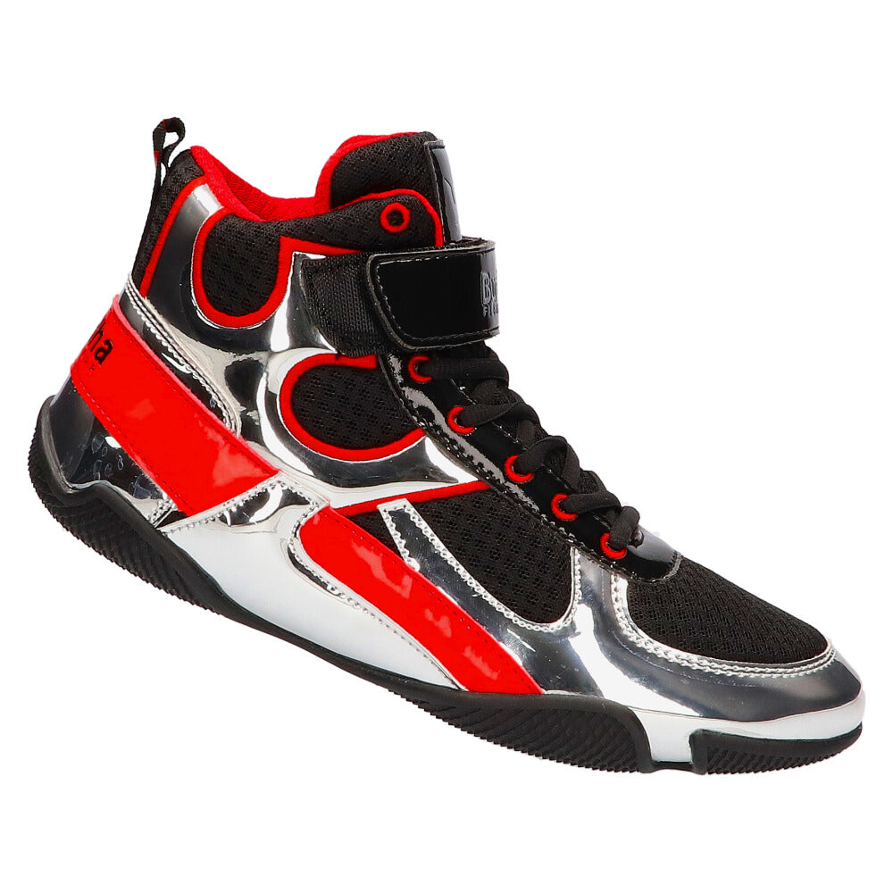 Zapatos de Boxeo Buddha One Negros-Plateados - Buddha Fight Wear