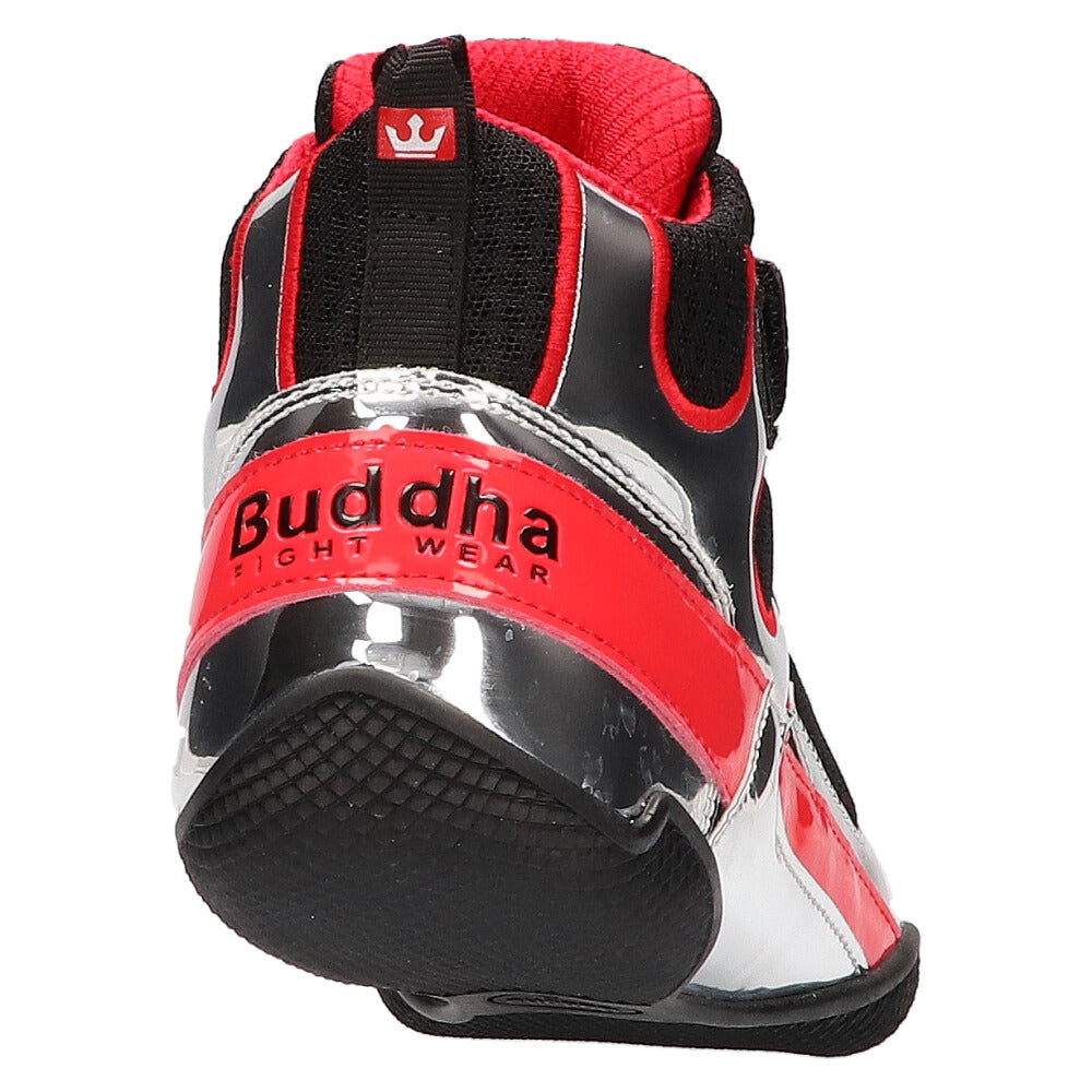 Zapatos de Boxeo Buddha One Negros-Plateados - Buddha Fight Wear