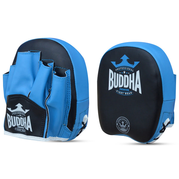 Precision Mitts Buddha Special Thailand Black-Blue (Pair Price) - Buddha Fight Wear