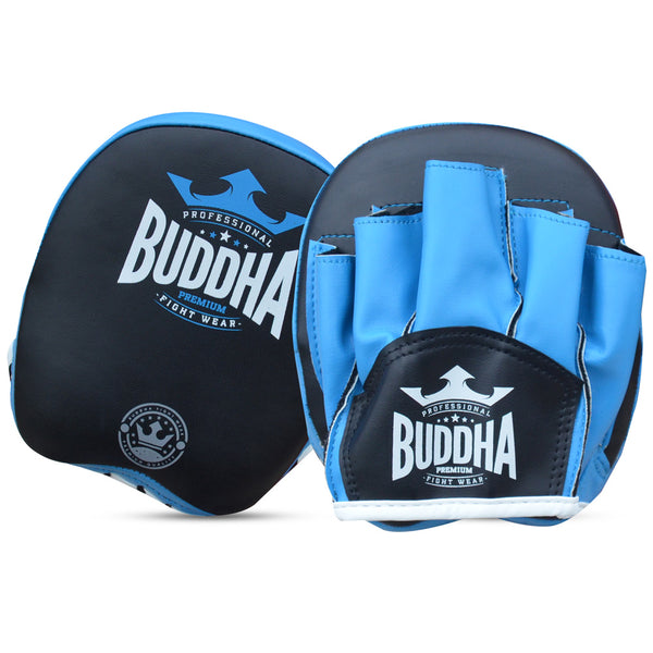 Precision Mitts Buddha Special Thailand Black-Blue (Pair Price) - Buddha Fight Wear