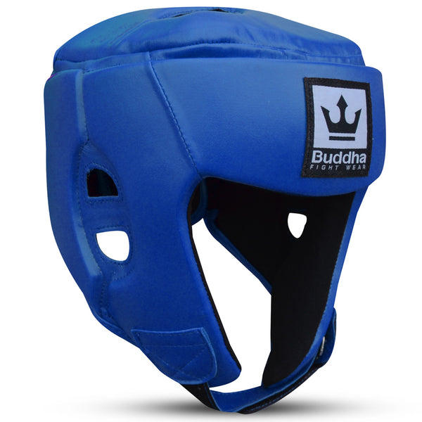 Zugelassener Wettkampfhelm Fightäh Blau - Buddha Fight Wear