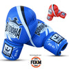 Zugelassene Wettkampfhandschuhe Boxen Muay Thai Kickboxen Fightäh Blau - Buddha Fight Wear