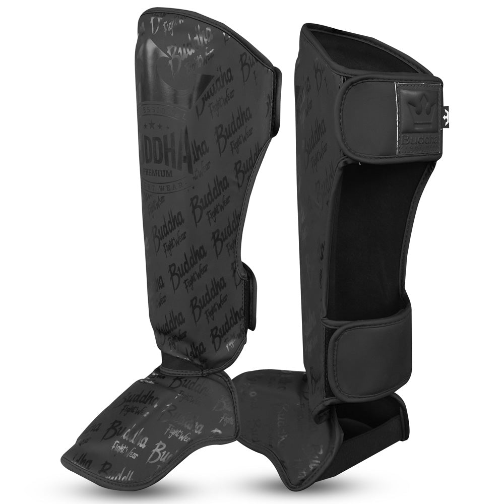 Espinilleras Epic Negras Mate - Buddha Fight Wear