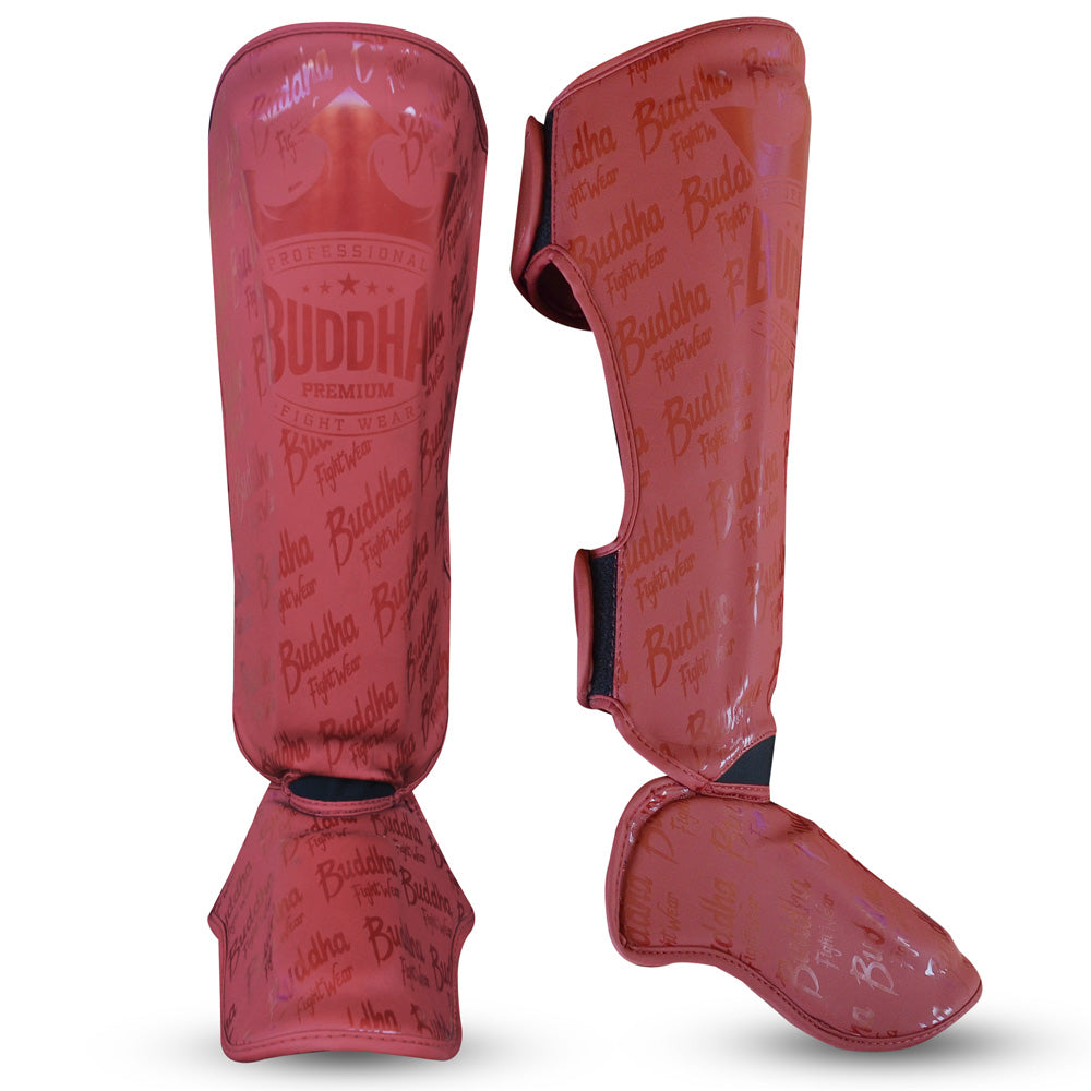 Espinilleras Epic Burdeos Mate - Buddha Fight Wear