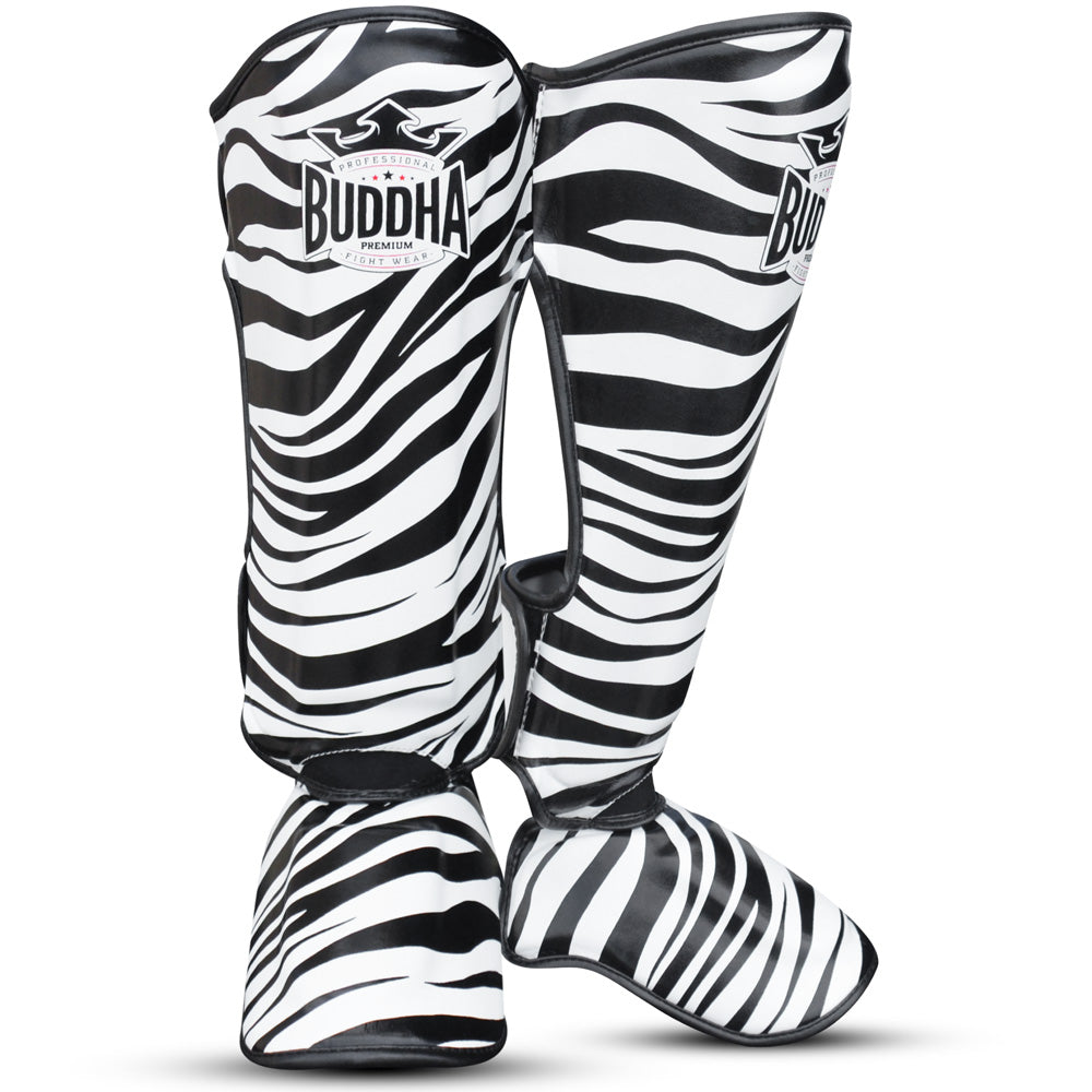 Espinilleras Muay Thai Kick Boxing Zebra – Buddha Fight Wear