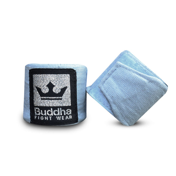 Vendaxes de boxeo semielásticos de algodón gris - Buddha Fight Wear