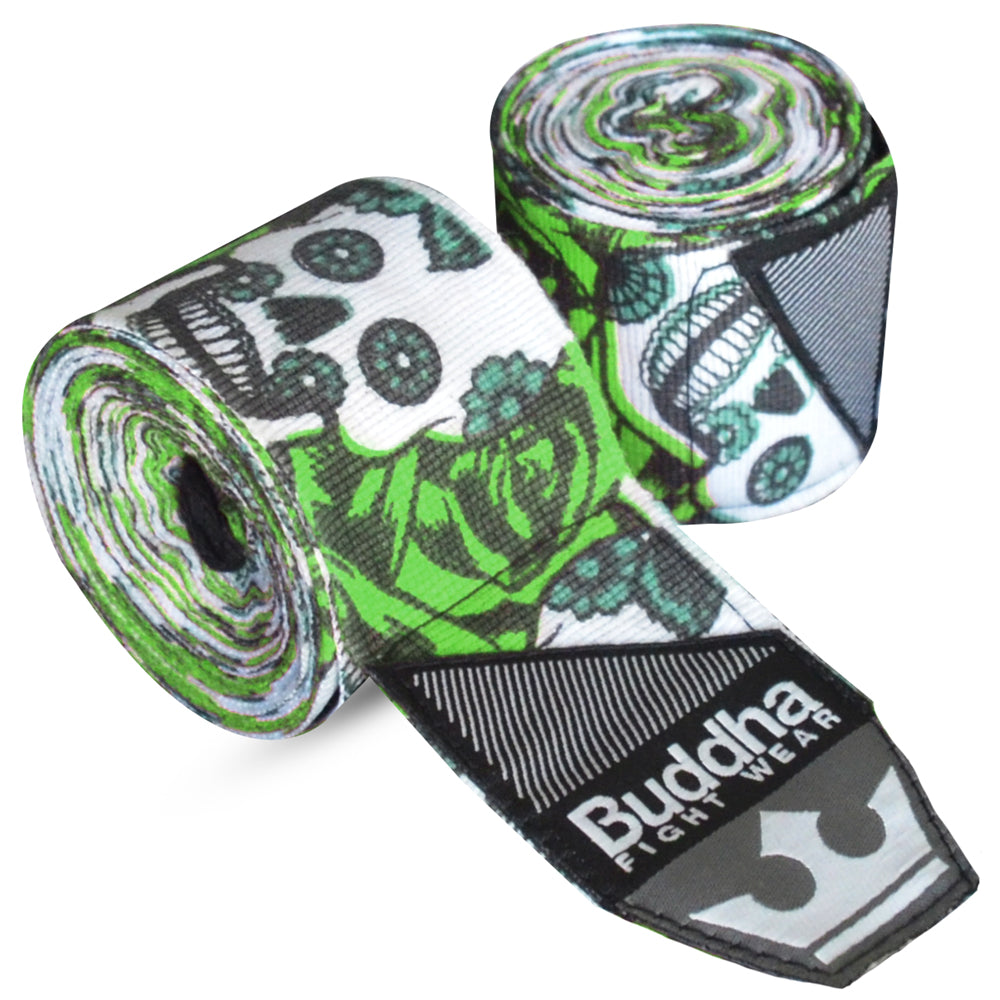 Vendas de Boxeo Semi Elásticas Mexican Verdes - Buddha Fight Wear