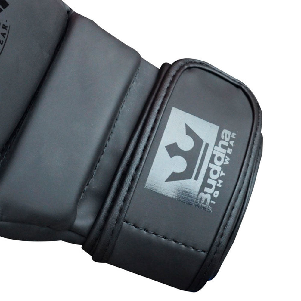 Guantes MMA Buddha Competición Amateur Negros Piel - Buddha Fight Wear