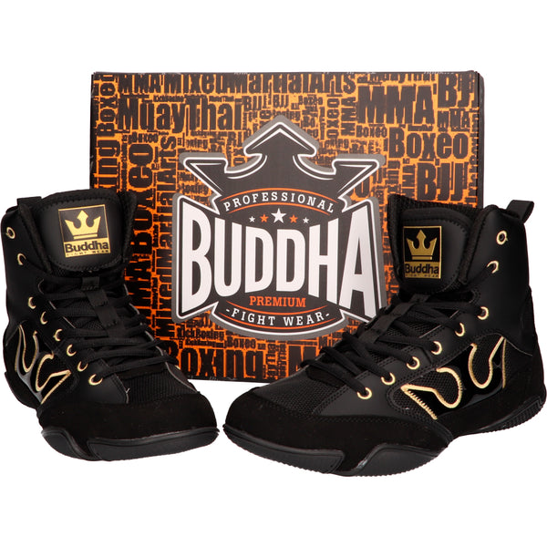 Sabates de Boxa Buddha Epic Negros Mate - Buddha Fight Wear