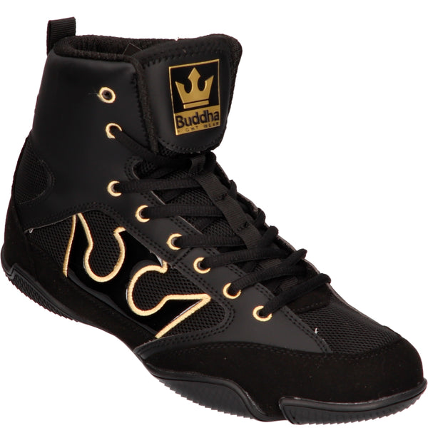 Sabates de Boxa Buddha Epic Negros Mate - Buddha Fight Wear