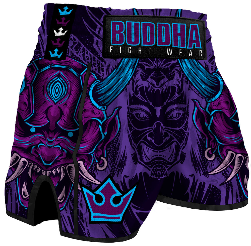 Buddha Pantalon Muay Thai Kick Boxing European Black Mexican Style Negro