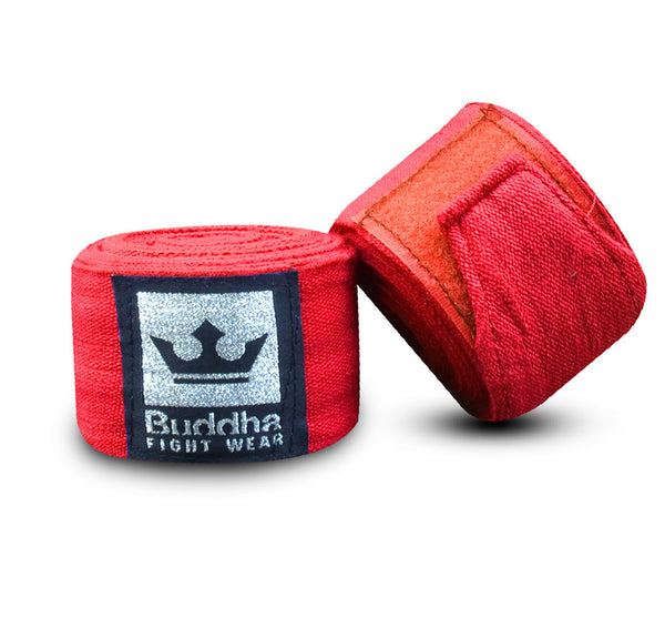 Vendaxes semi elásticos de algodón vermello - Buddha Fight Wear