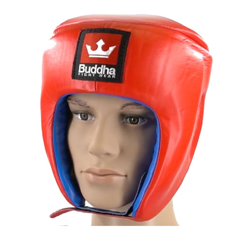 Casco Reversible Homologado Competición Piel Muay Thai Boxeo Kick Boxing K1 - Buddha Fight Wear