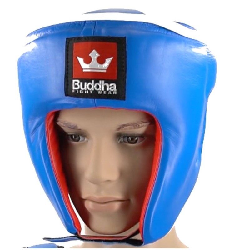 Casco Reversible Homologado Competición Piel Muay Thai Boxeo Kick Boxing K1 - Buddha Fight Wear
