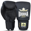 Guantes de boxeo Tailandia de Muay Thai Kick Boxing Negro Mate - Buddha Fight Wear