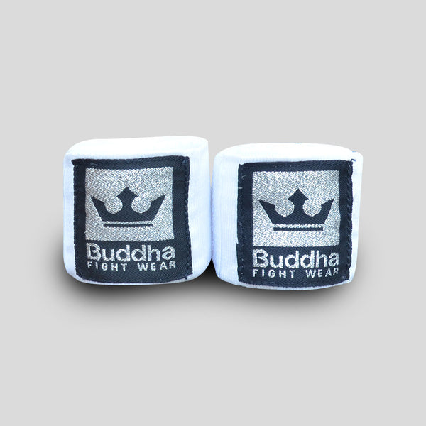 Benes de Boxa Semi Elàstics Cotó Blanques - Buddha Fight Wear