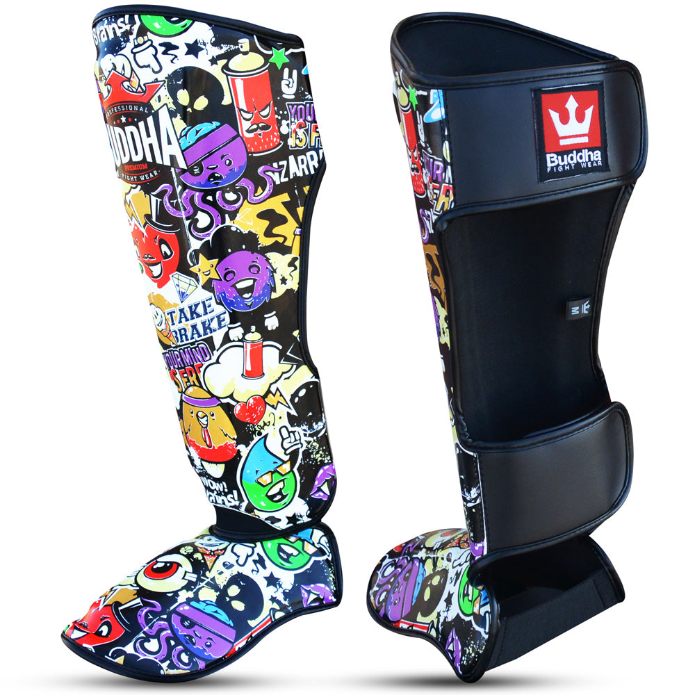 Espinilleras Muay Thai Kick Boxing Zippy - Buddha Fight Wear