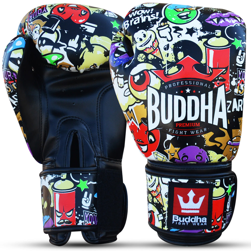 Guantes de boxeo Buddha Thailand Edición Piel - Azul > Envío Gratis